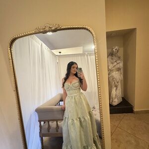 Elegant Light Green Gown